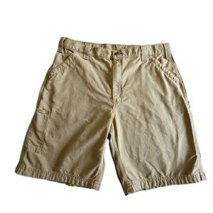 Carhartt Carpenter Shorts Mens 40 Olive Green Canvas Original Fit Utility Work